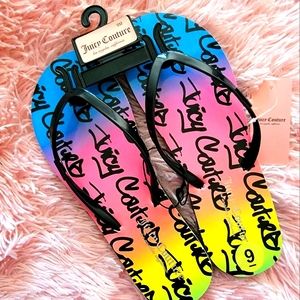 NWT 🔥 Flip Flops - Juicy Couture women's size 9 🔥